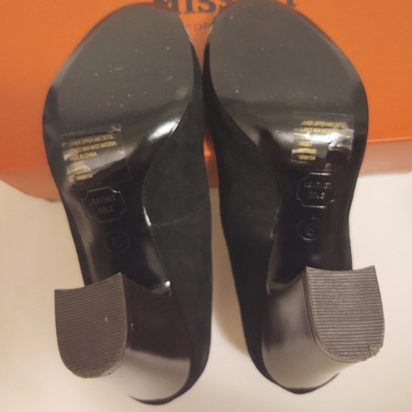 Missoni for Target Black Suede Chevron Block Heels Size 8 - Picture 6 of 11